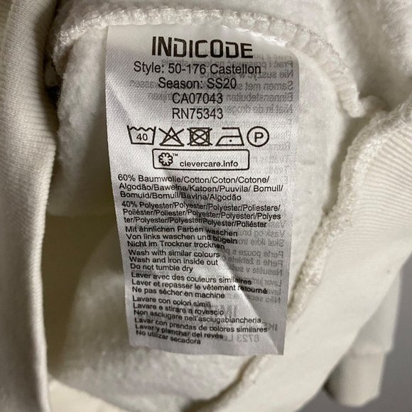 Indigo Jeancode Men's Olive Green Color Block Sweatshirt Hoodie - Picture 8 of 13